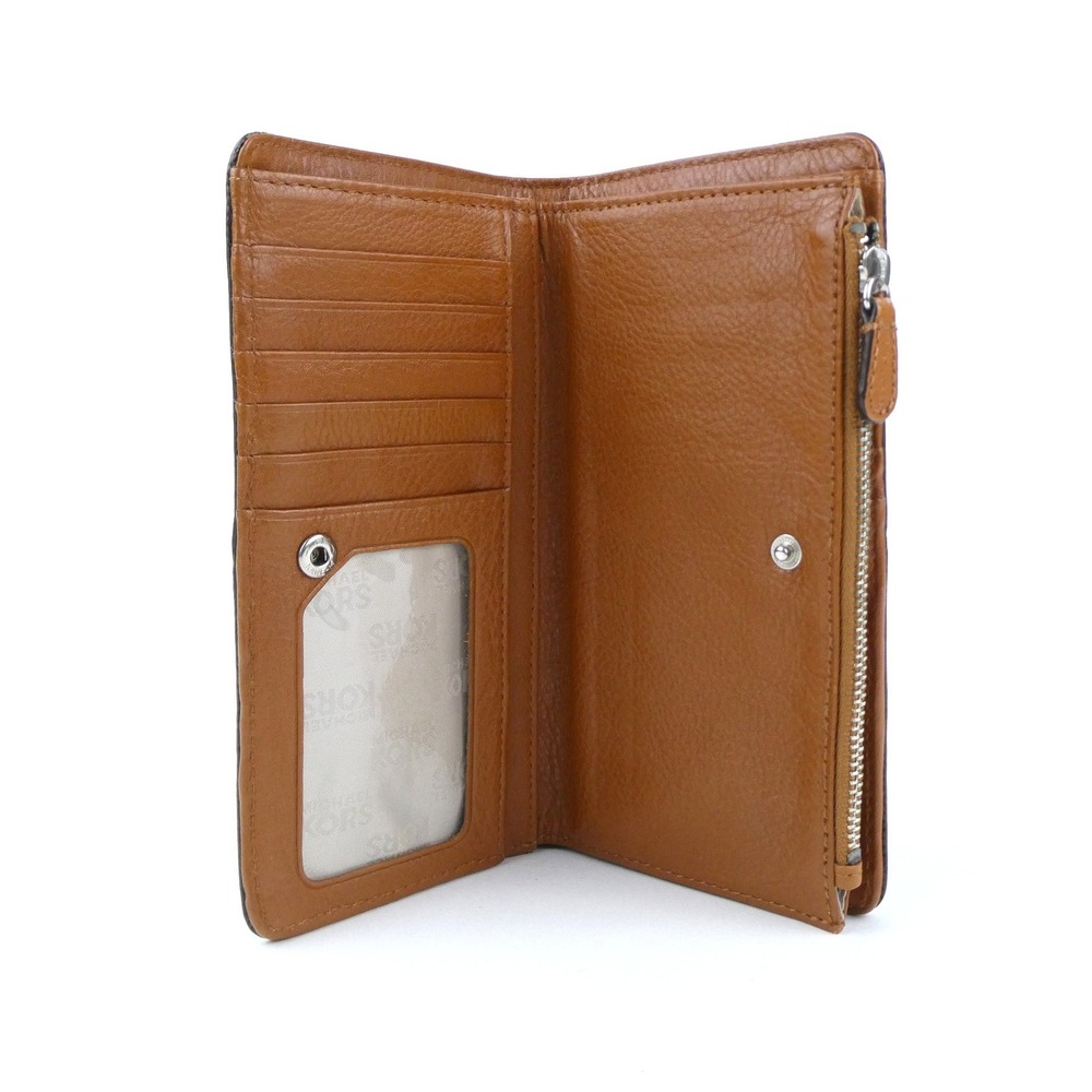 Michael Kors Tan Leather Rivets Bifold Wallet - Picture 8 of 15